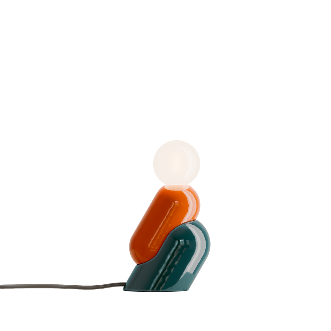 C2820 Tata Table Lamp by Ferroluce, contemporary designer lamp with warm light for living room or bedside.