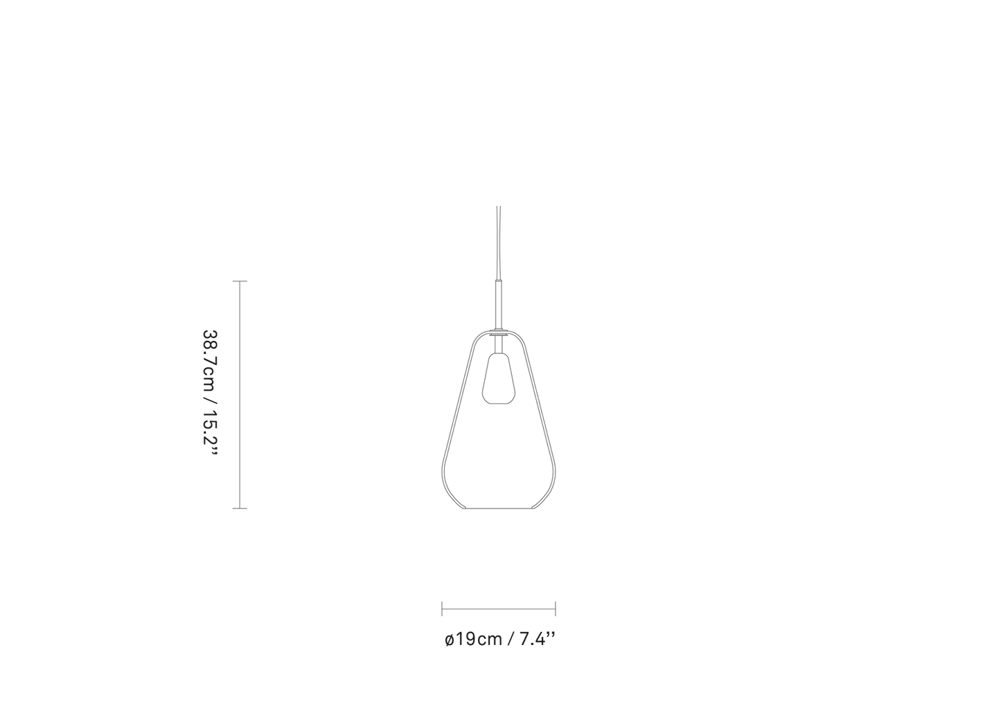 Anoli 1 Medium Pendant Lamp by Nuura