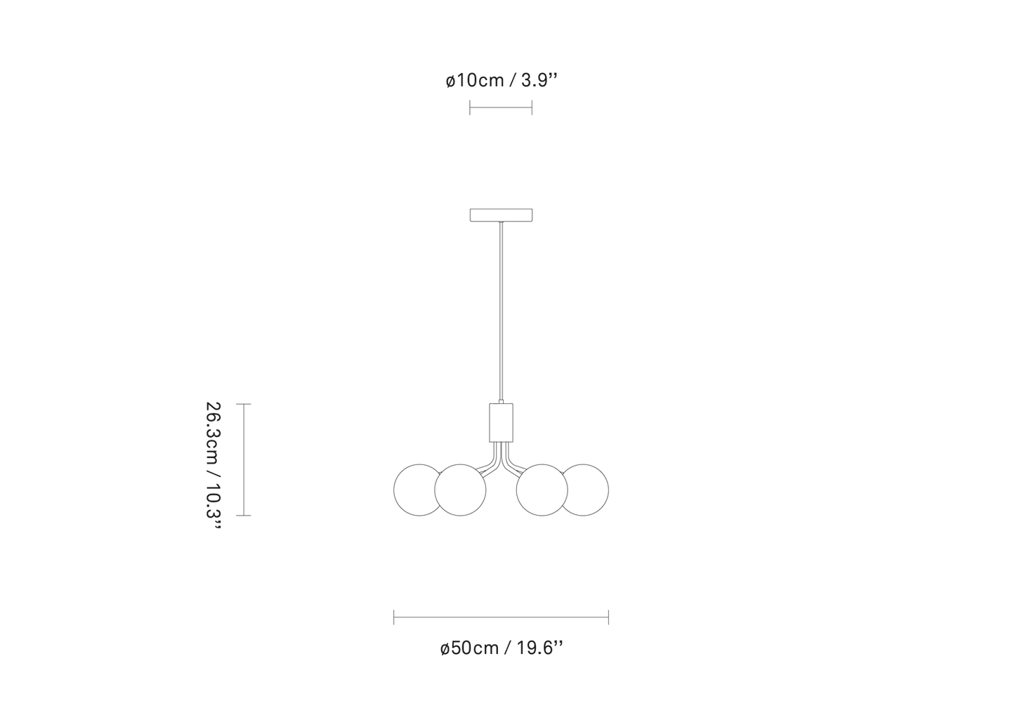 Apiales 6 Chandelier by Nuura