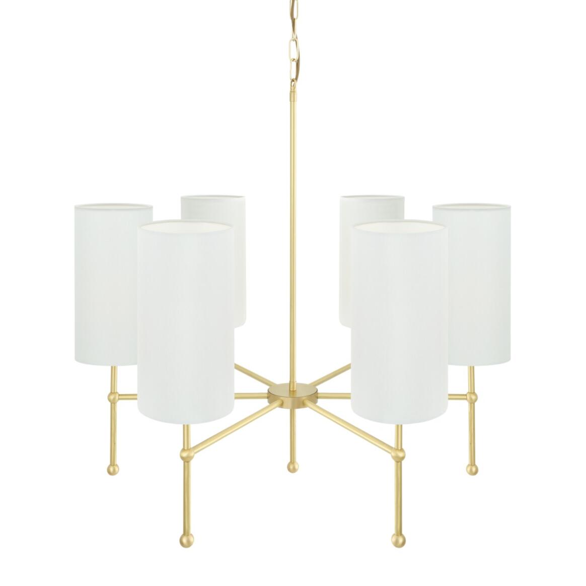 Arizona Brass Chandelier by Mullan Lighting featuring a bold brass finish, elegant chandelier design, and warm ambient illumination for modern and classic interiors