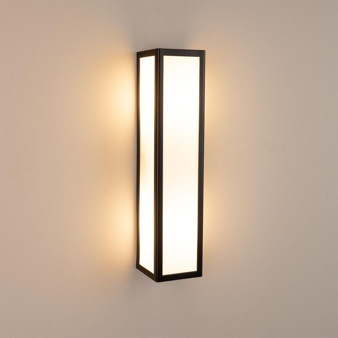 Bata Wall Lamp by Mullan Lighting, IP65 rated, featuring a robust brass design suitable for outdoor use in gardens, patios, and exterior walls