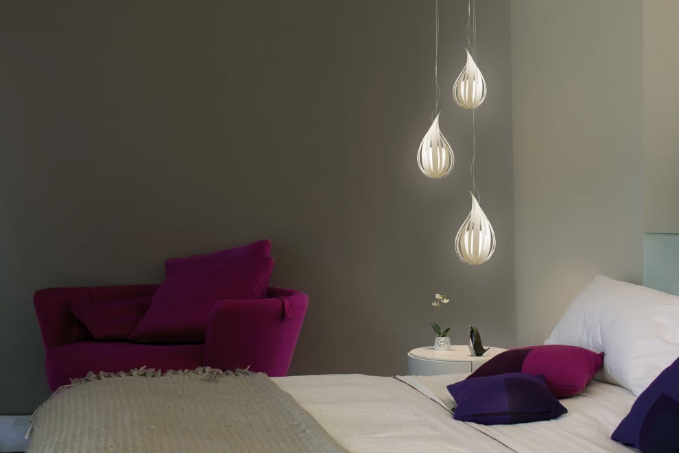 wood suspended light. bedside lamp design. mini lamp. pretty lights. large pendant. 