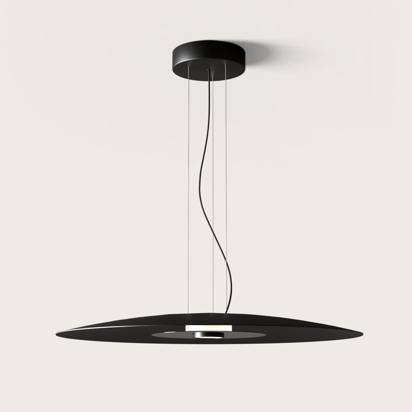Big Coss Black pendant light on a white background