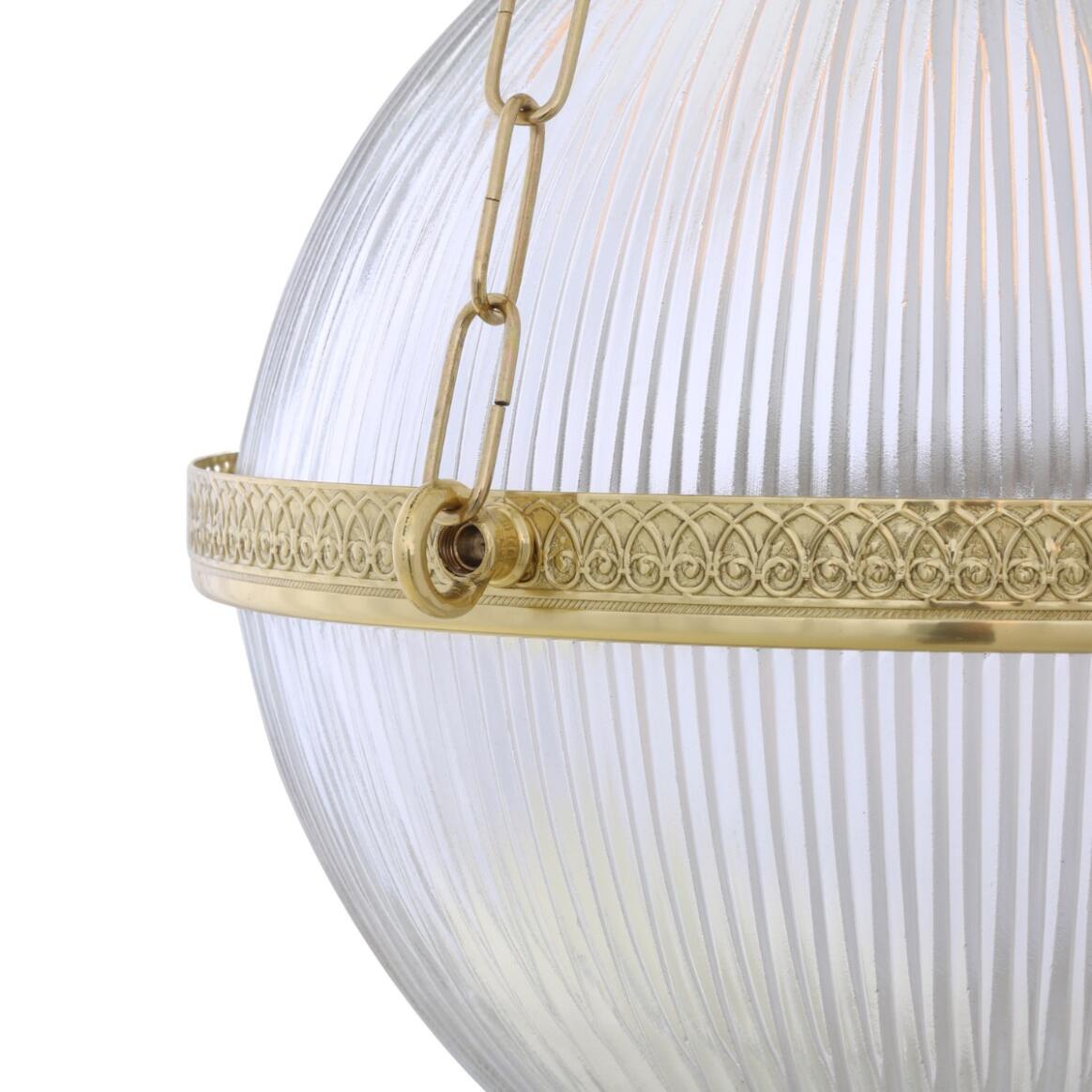 Blaenau Prismatic Glass Wall Lamp by Mullan Lighting with a brass fixture and prismatic glass shade, ideal for hallways, bathrooms, and living spaces