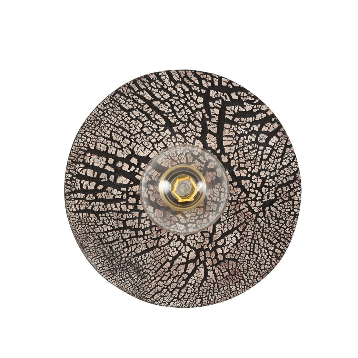 Bog Oak Ceramic Wall Lamp by Mullan Lighting with a unique handcrafted ceramic finish, bringing organic texture and warmth to interior spaces