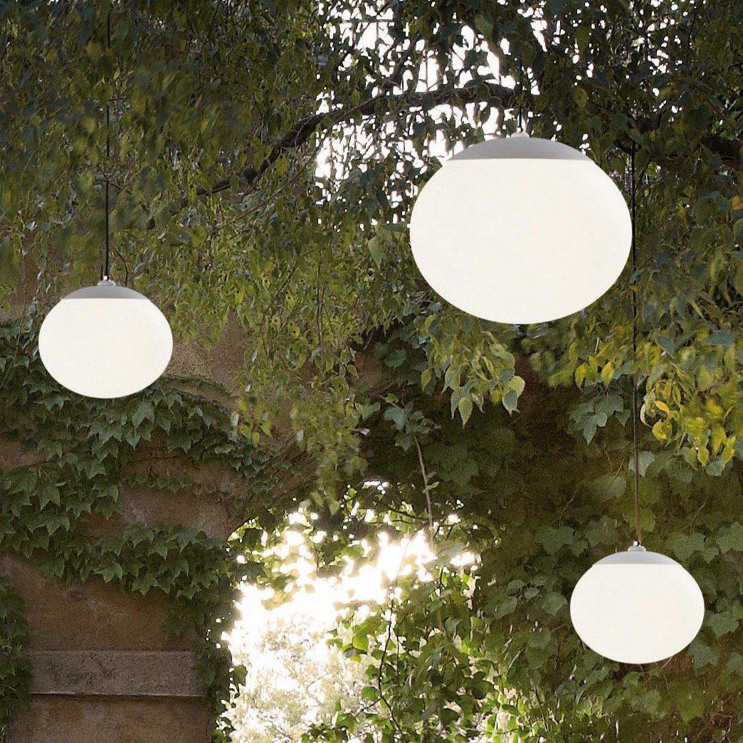 outdoor Simple White glass lamps