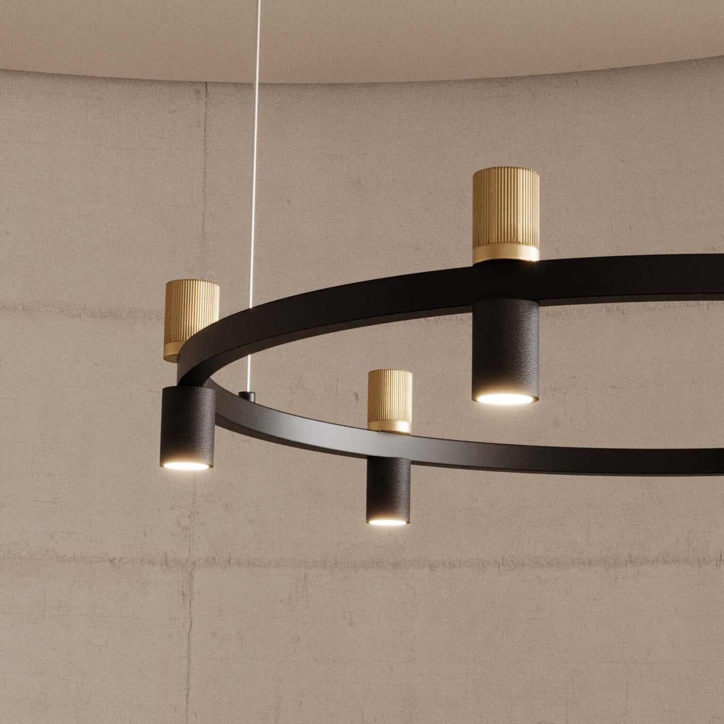 Tura C pendant lamp by Aromas Del Campo, modern designer hanging light with minimalist elegance for luxury contemporary interiors ✨