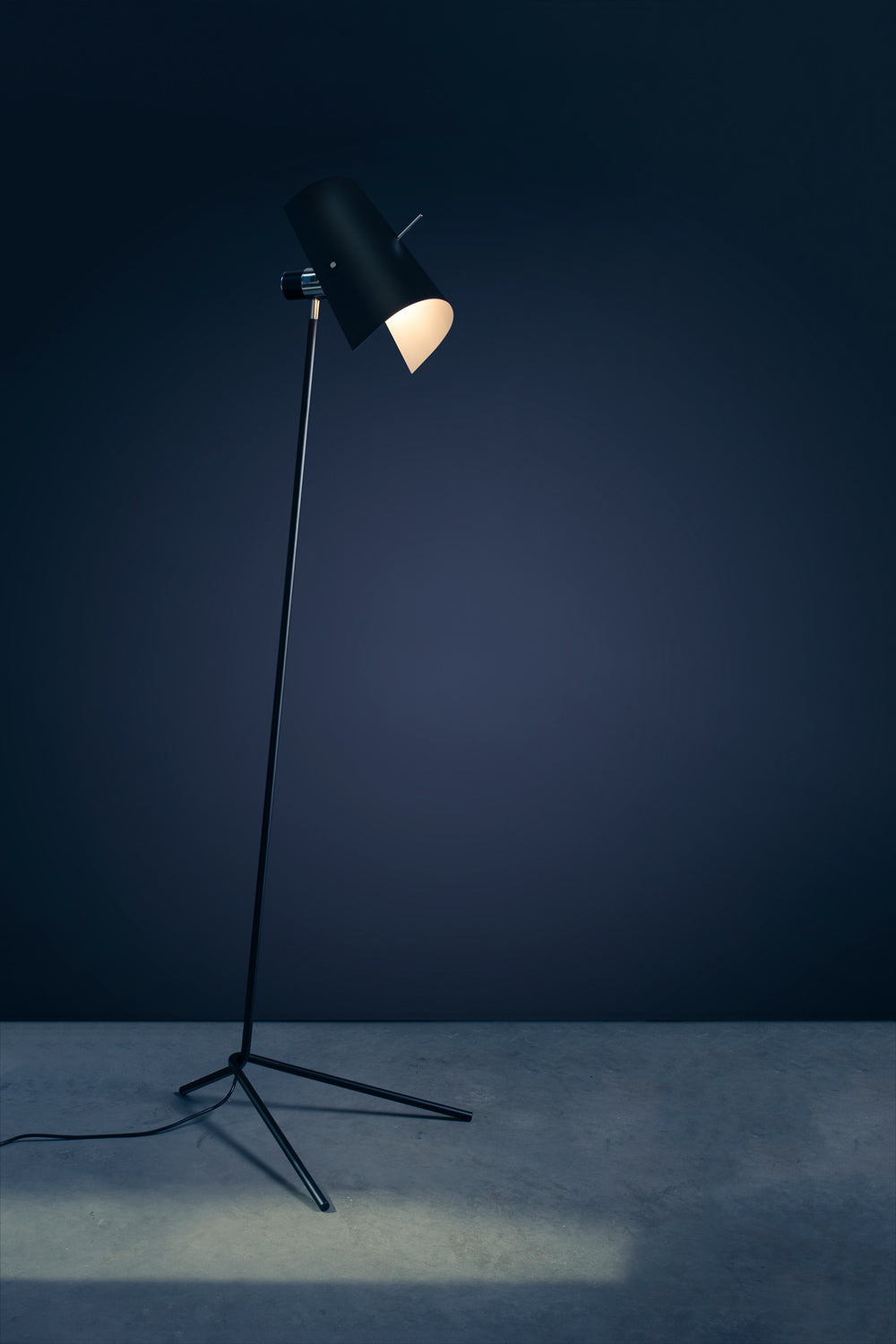 sleek modern black floor lamp 