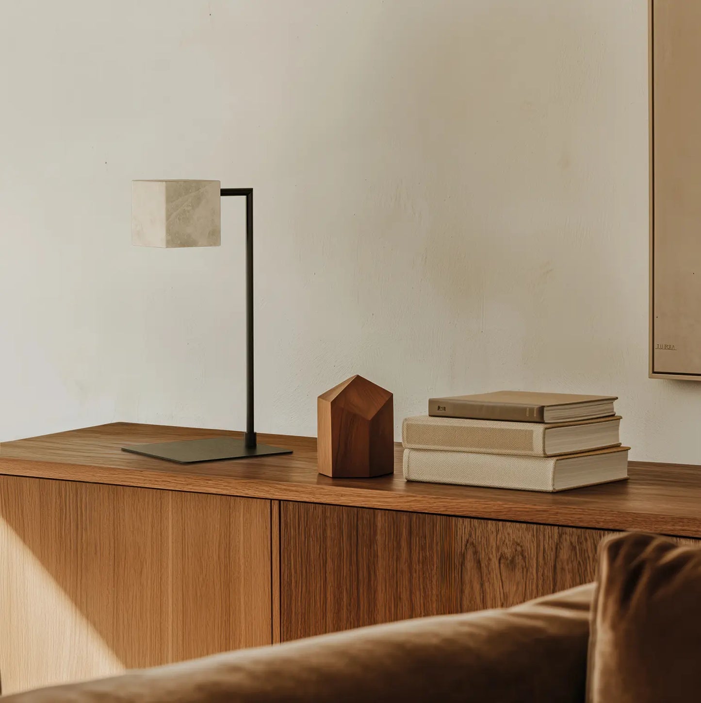 Cubic table lamp by Aromas Del Campo, modern designer table light with geometric design for luxury contemporary interiors ✨