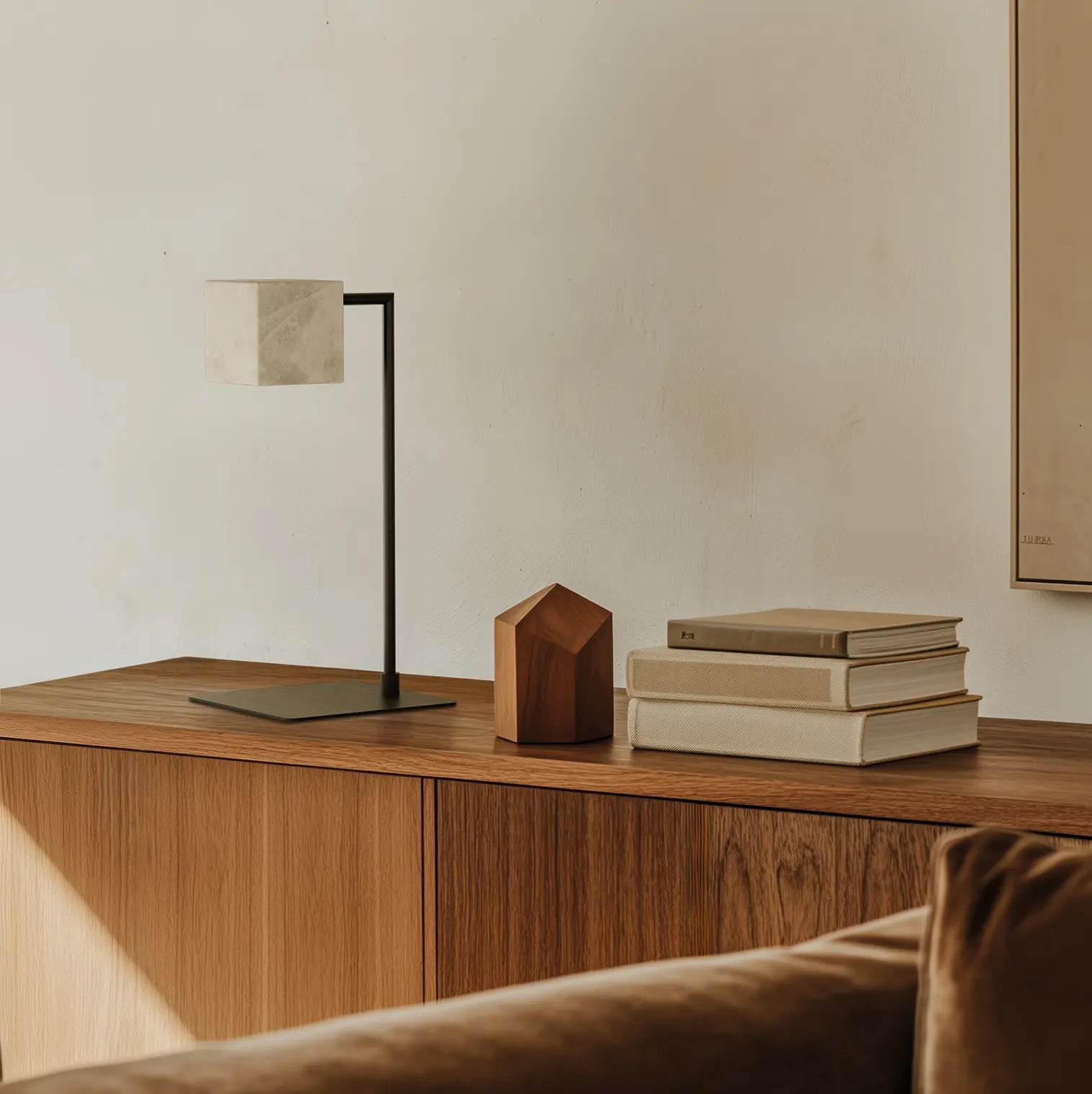 Cubic table lamp by Aromas Del Campo, modern designer table light with geometric design for luxury contemporary interiors ✨