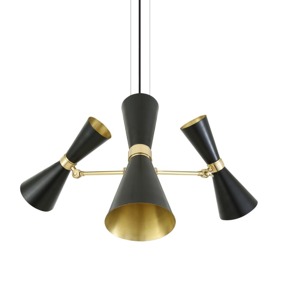 Cairo Chandelier by Mullan Lighting featuring a striking dome-inspired design, elegant brass finish, and multiple light fixtures for bold modern interiors