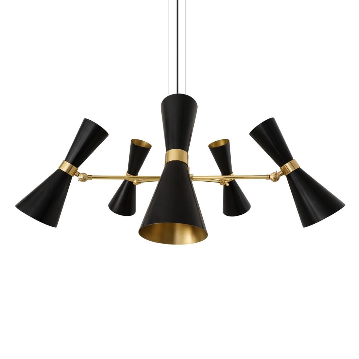 Cairo Chandelier by Mullan Lighting featuring a striking dome-inspired design, elegant brass finish, and multiple light fixtures for bold modern interiors