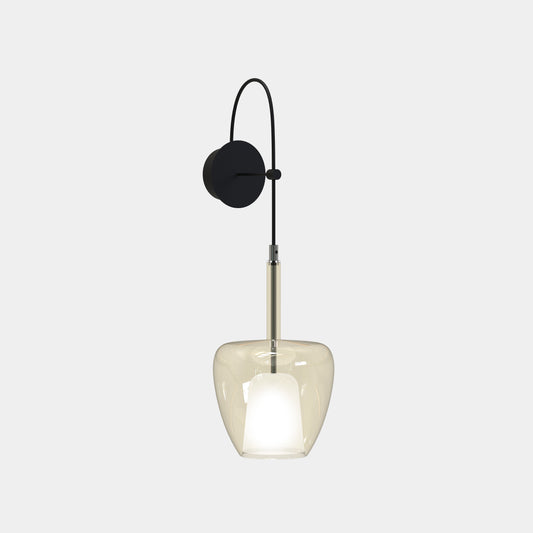 CLOS© lamp showcasing soft ambient light through handcrafted Italian glass.