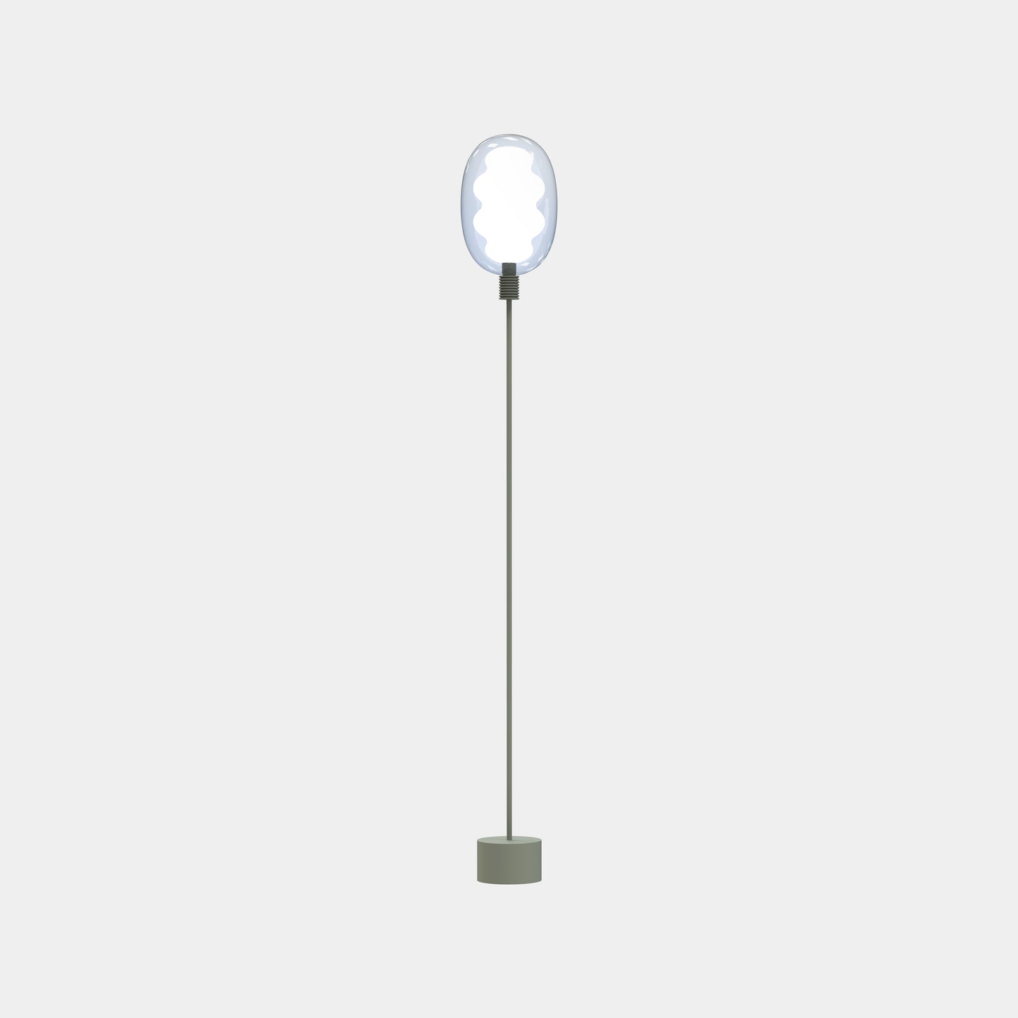 Modern decorative floor lamp—DALMA© by Cangini & Tucci with refined sculptural form.