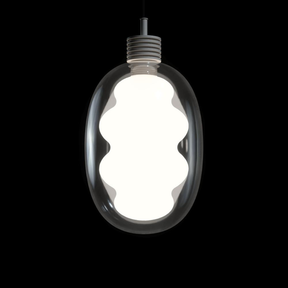 Modern decorative pendant lamp—DALMA© by Cangini & Tucci with refined sculptural form