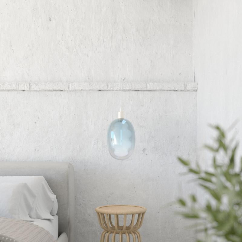 Modern decorative pendant lamp—DALMA© by Cangini & Tucci with refined sculptural form