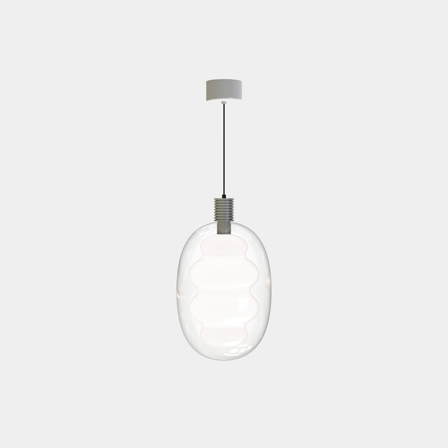 Modern decorative pendant lamp—DALMA© by Cangini & Tucci with refined sculptural form