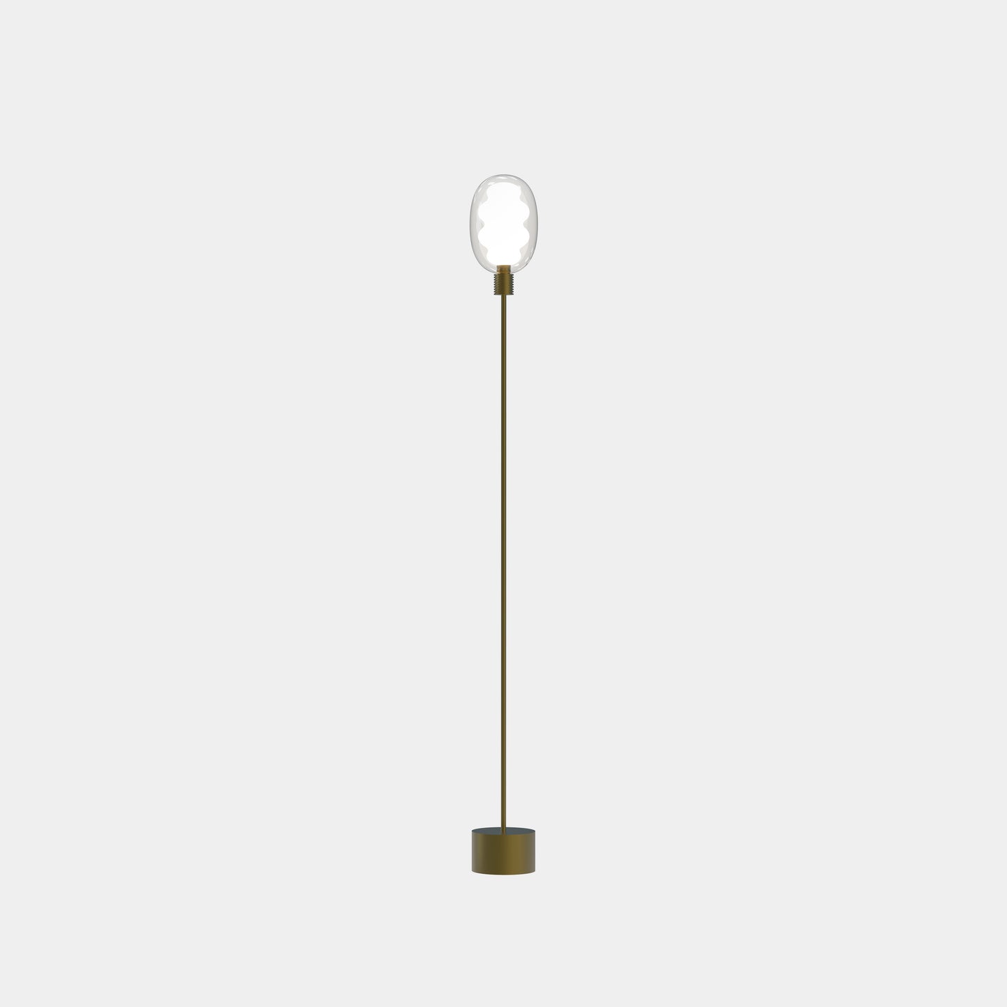 Modern decorative floor lamp—DALMA© by Cangini & Tucci with refined sculptural form.