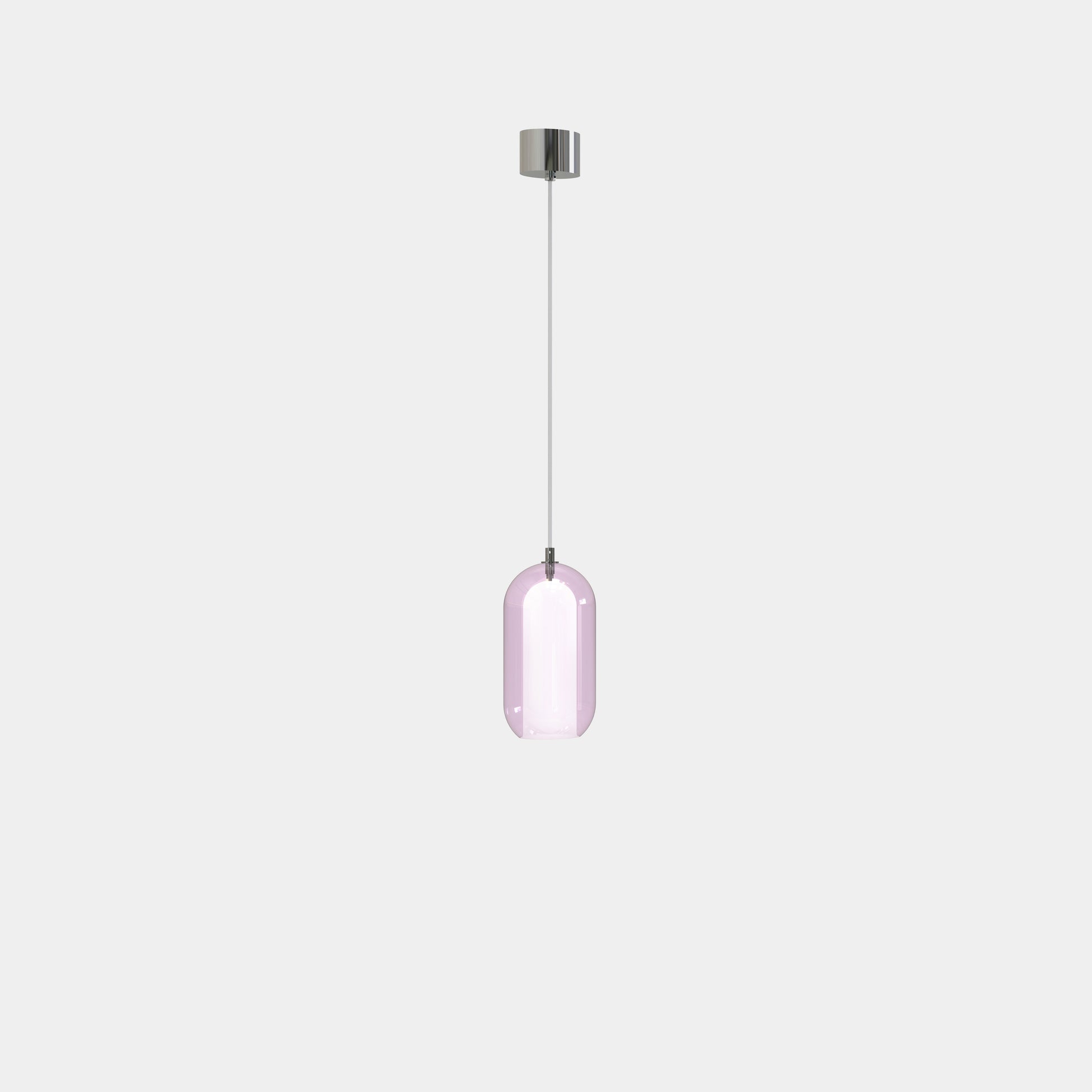 AERON© Pendant Lamp by Cangini & Tucci with hand-blown glass and minimalist design.