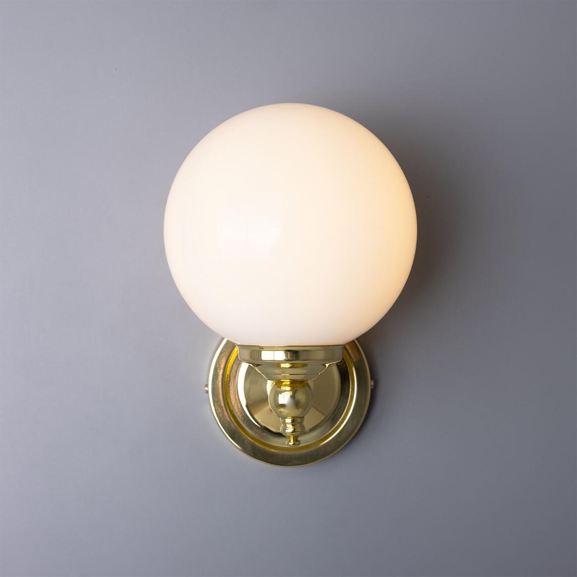 Cloghan Globe Wall Lamp by Mullan Lighting with a sleek globe-shaped shade and elegant wall mount for modern, ambient lighting