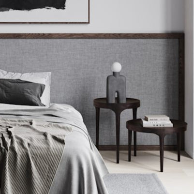 Close-up of the Cobra Table Lamp highlighting its organic shape and smooth ceramic texture