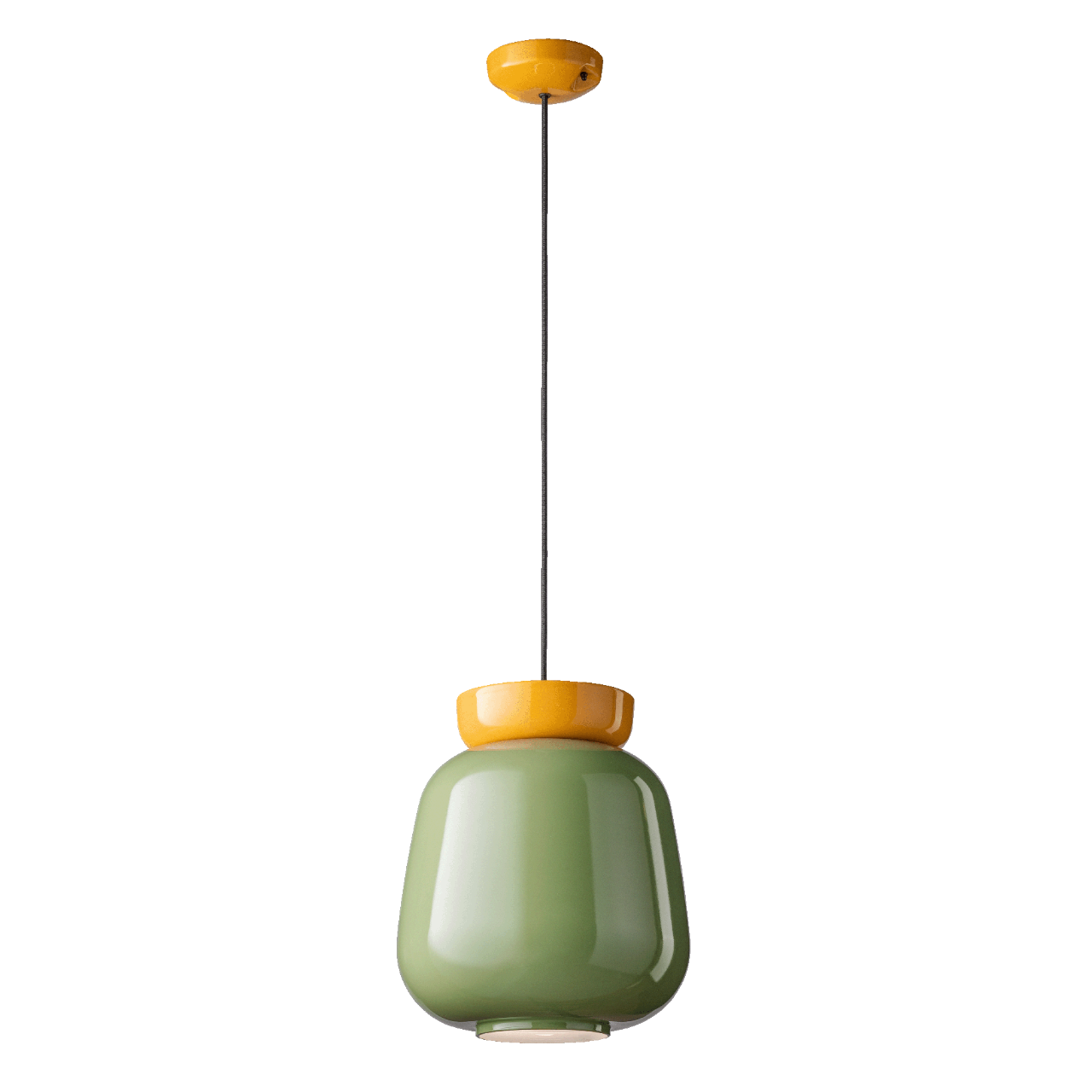 C2740 Pendant Light by Ferroluce featuring handcrafted ceramic design, modern Italian pendant lighting for dining rooms and stylish interiors.