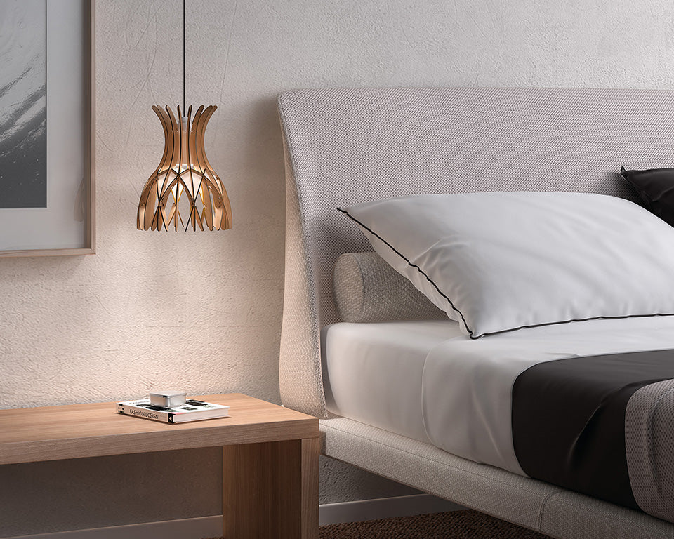 Wood bedroom lamps
