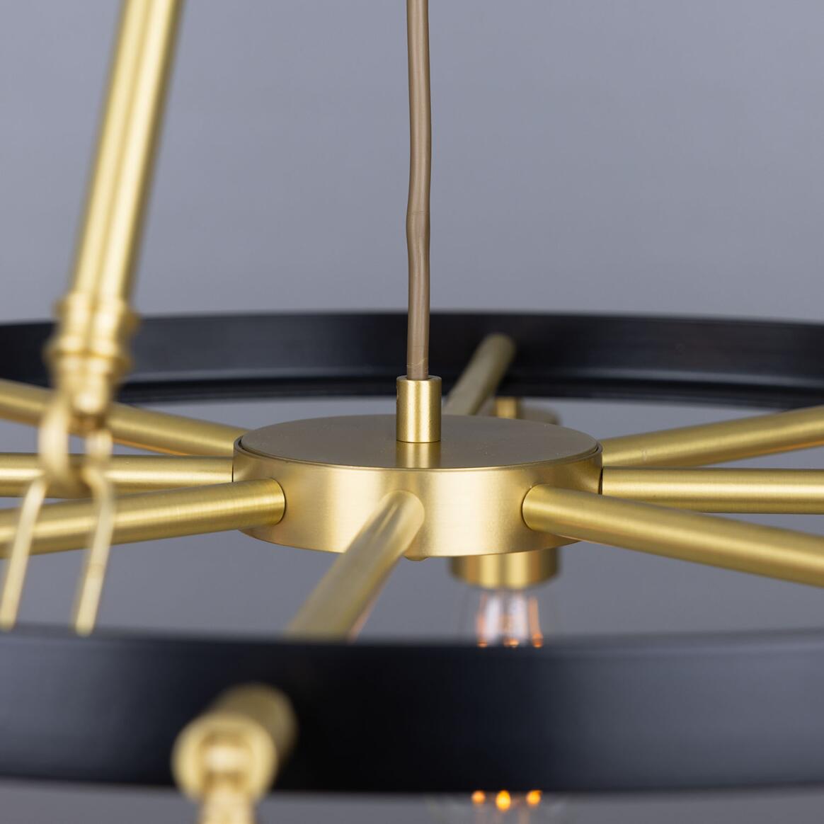 Duleek Ring Chandelier by Mullan Lighting with a striking circular frame, elegant design, and warm ambient illumination for luxury interiors.