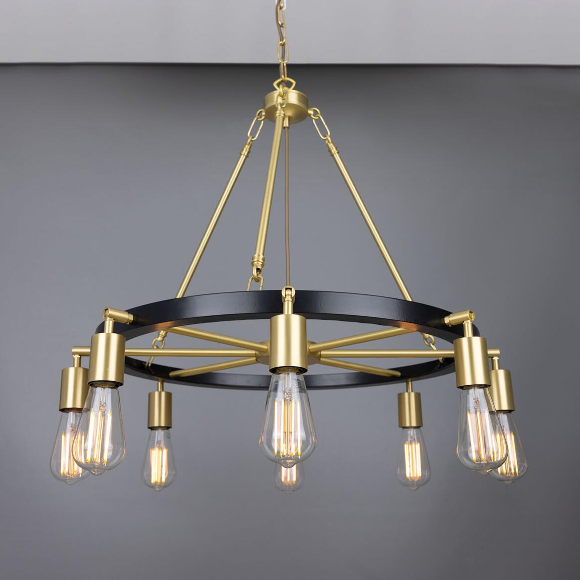 Duleek Ring Chandelier by Mullan Lighting with a striking circular frame, elegant design, and warm ambient illumination for luxury interiors.