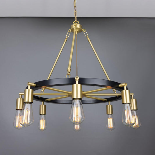 Duleek Ring Chandelier by Mullan Lighting with a striking circular frame, elegant design, and warm ambient illumination for luxury interiors.