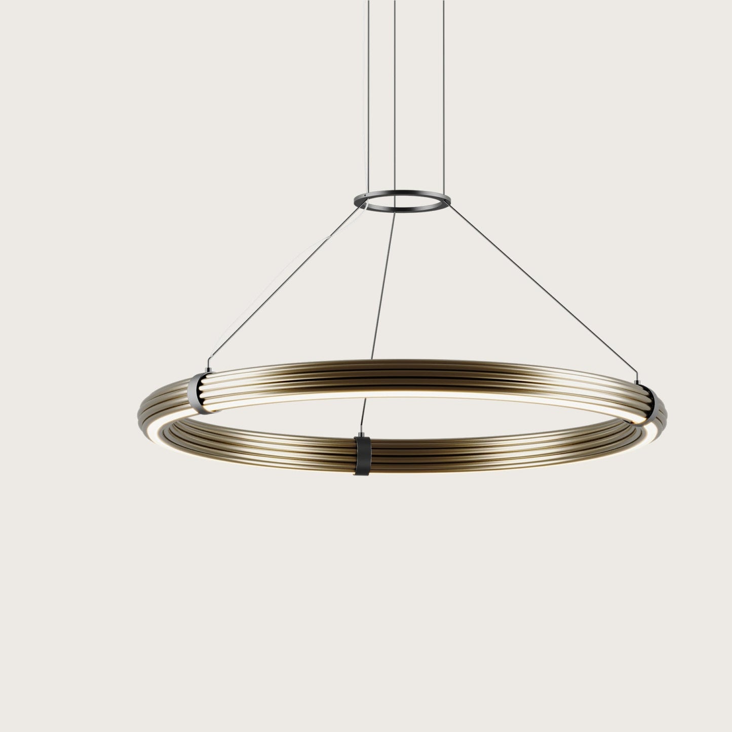 Elli Large pendant light by Aromas with circular design on a white background
