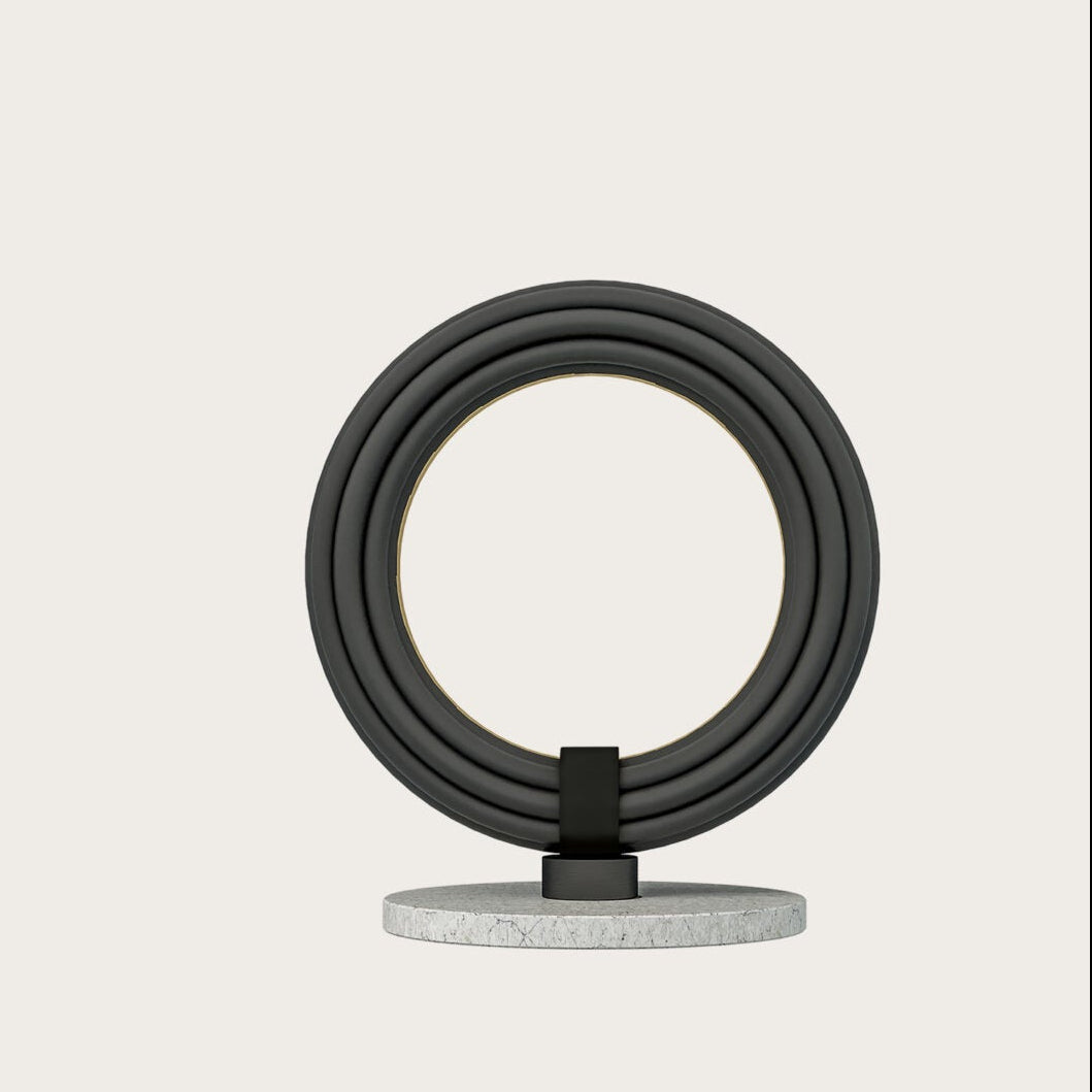 Elli Table Lamp by Aromas Del Campo with sleek modern design and warm ambient lighting, perfect for stylish contemporary interiors.