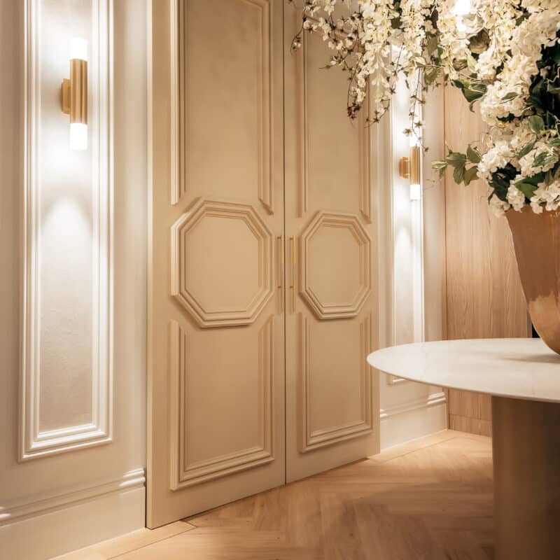 Embrace wall lamp by Ilfari, modern European designer wall lighting with sculptural luxury design for premium interiors