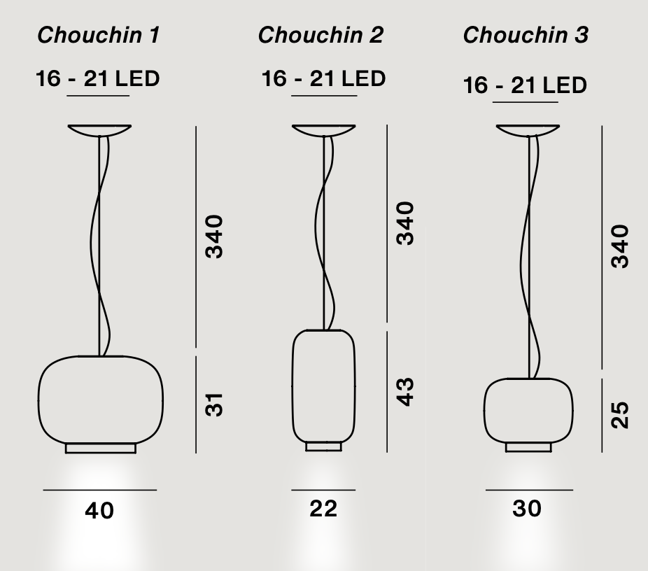 Chouchin Pendant Lamp by Foscarini