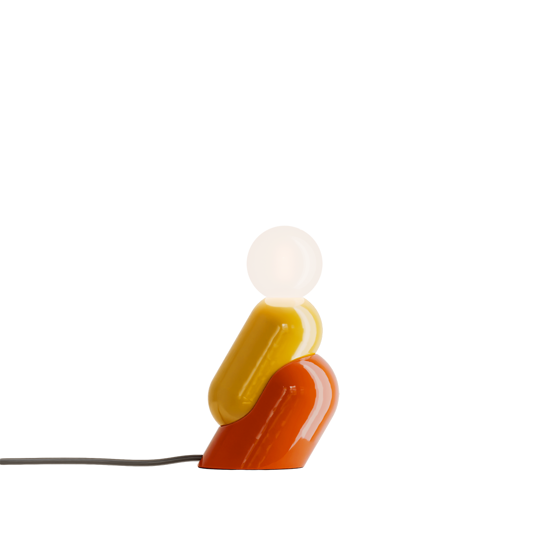 C2820 Tata Table Lamp by Ferroluce, contemporary designer lamp with warm light for living room or bedside.