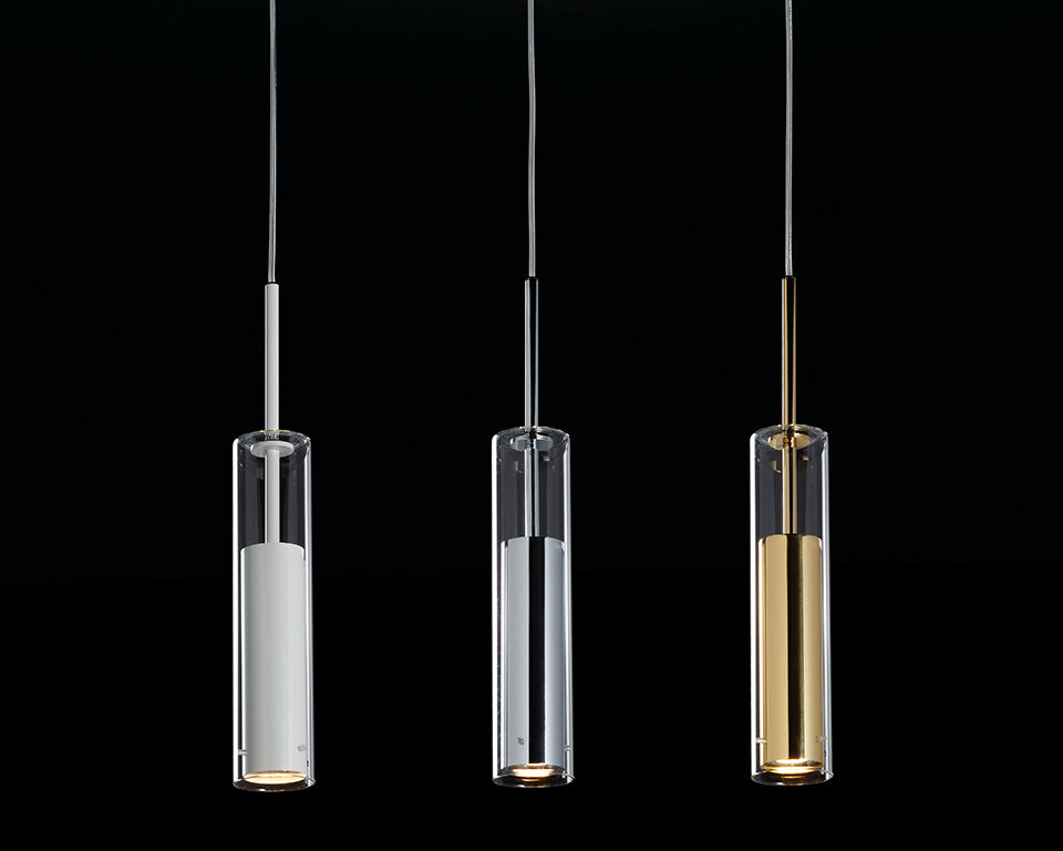 modern slim vertical suspension light