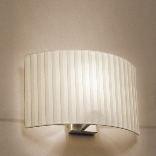 White fabric wall lamp