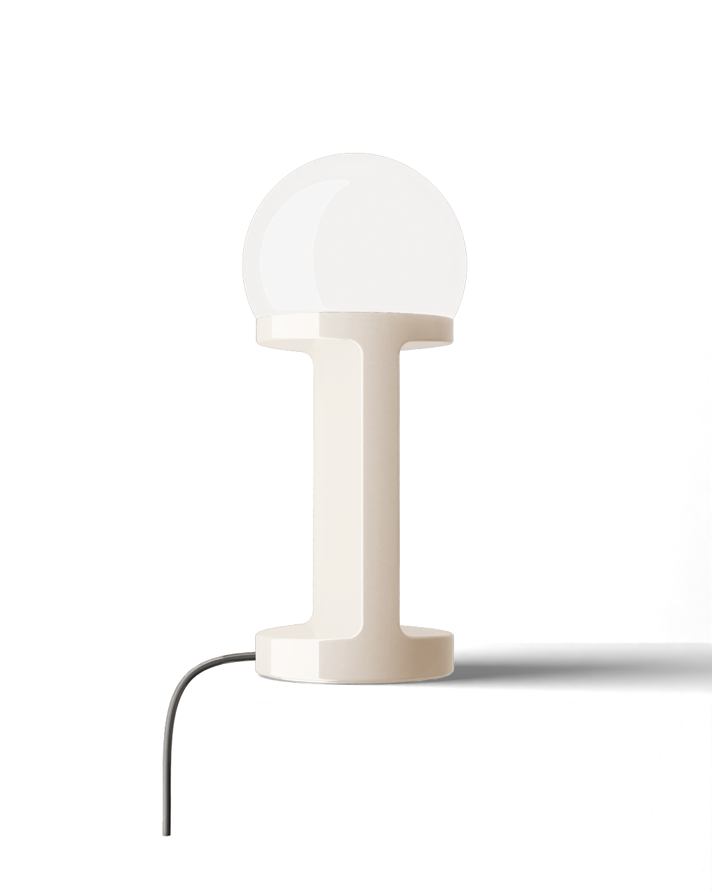 Habea C2780 White Table Lamp by Ferroluce with handcrafted ceramic design, Italian table lighting for modern interiors.
