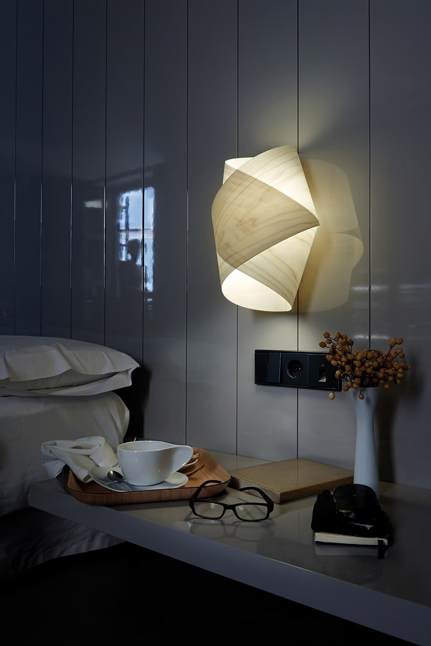 bedside lamp design. natural wood white Wall light. interior wall lights. indoor wall lights. white tinted veneer