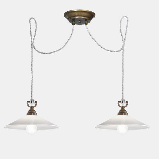 Tabia Cluster of 2 Pendants Lamp 212.10 by IL Fanale