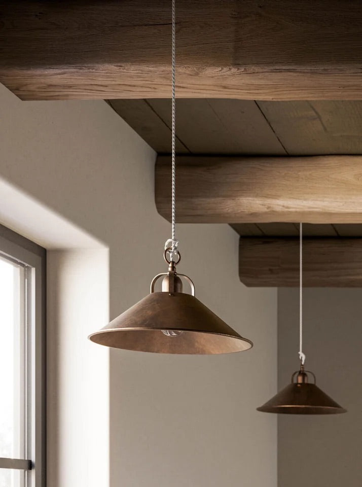 Rustic bulb light fixture, decorative hang lamps for Rustic look, antique lamps hanging, Vintage hanging lamps, Rope suspended lamps Antique, Antique metal Lighting online, Traditional Old lamps for chalet