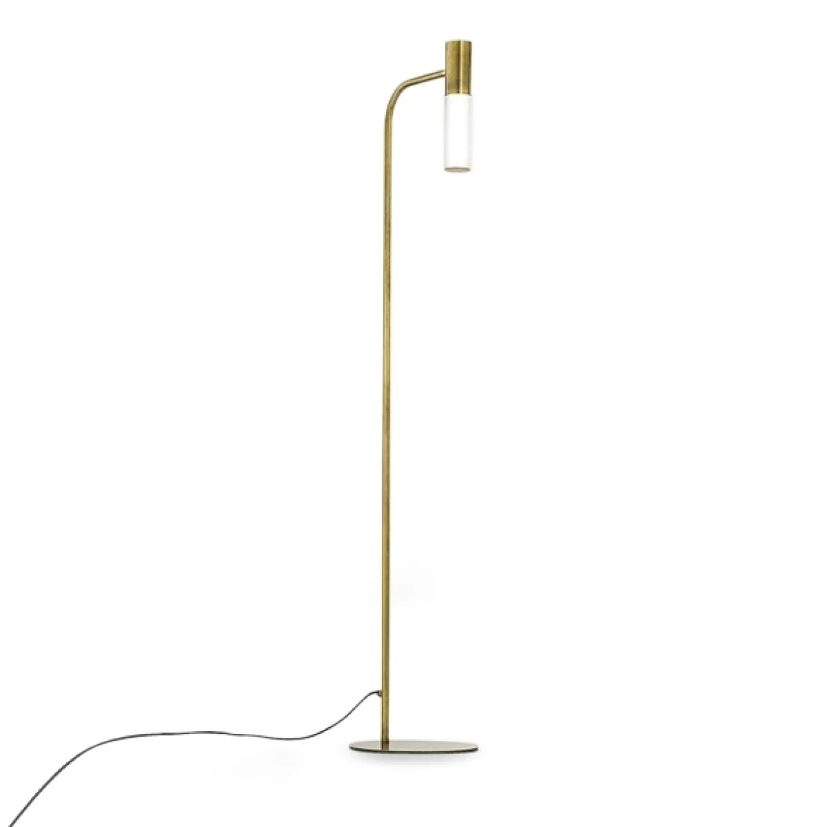 Brass Floor Lamp, Minimalist brass floor light, floor suspended light, best quality brass light from Italy, handmade in Italy lamps, Sleek minimalist floor light