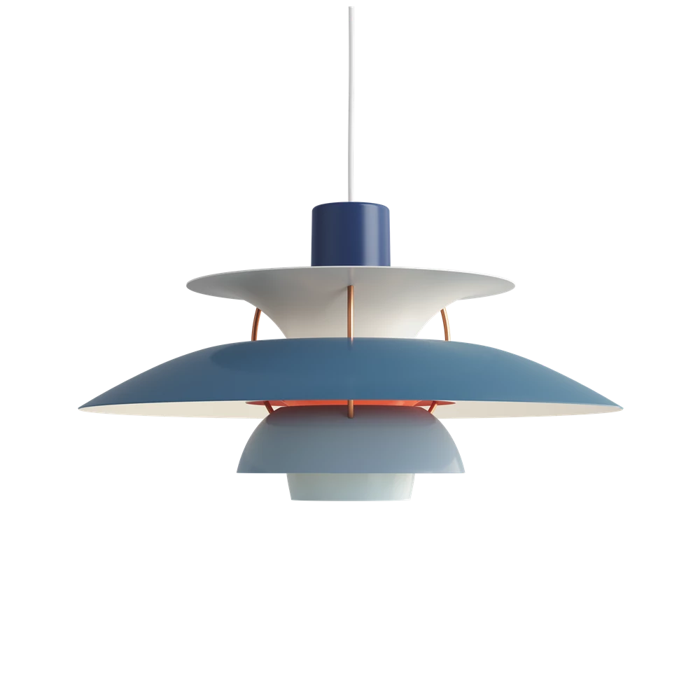 Blue pendant lamp