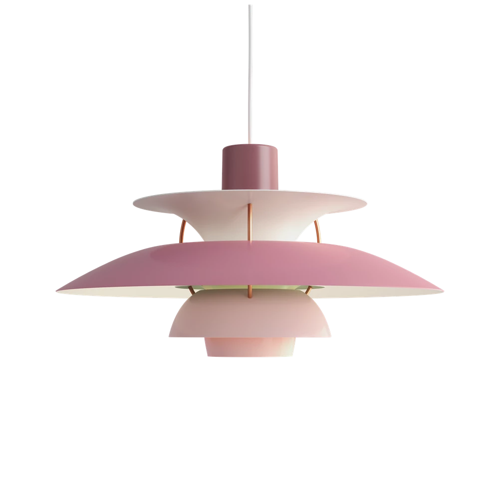 pink pendant light