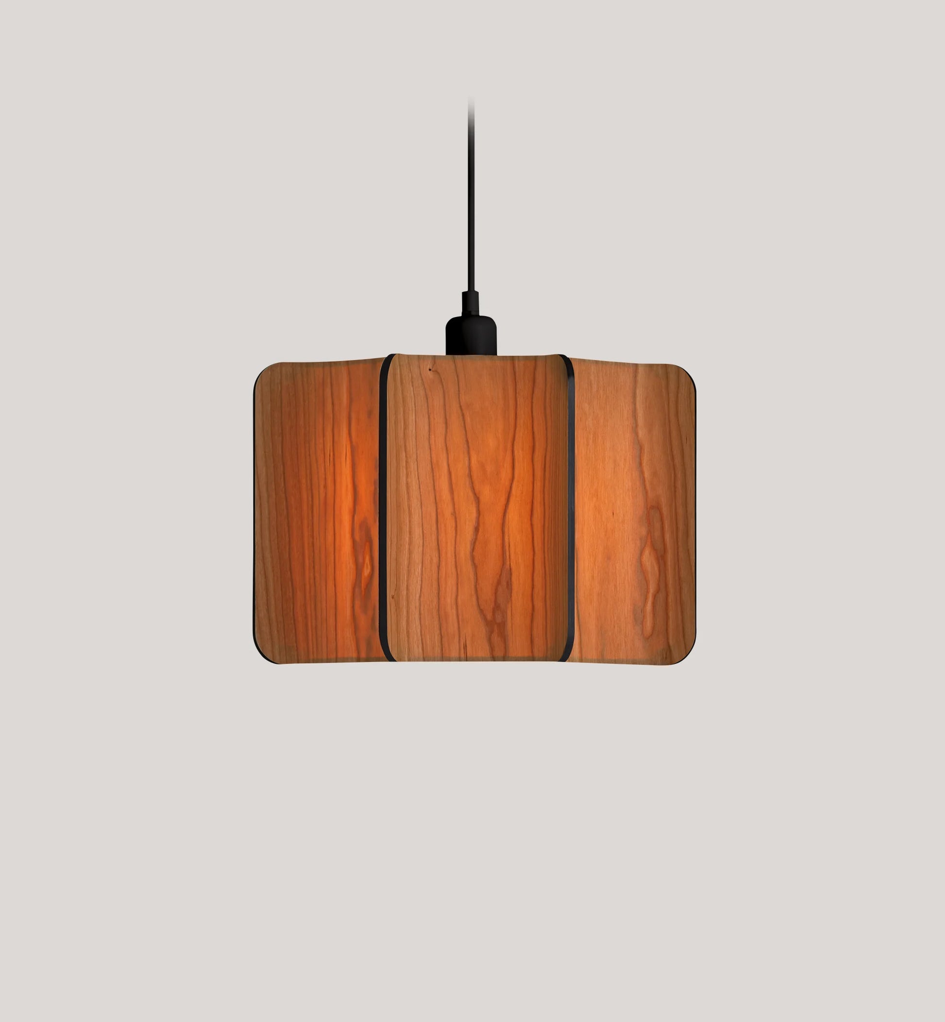 Wood large suspension lamp. Wood Suspended light. suspension lighting For rustic Interiors