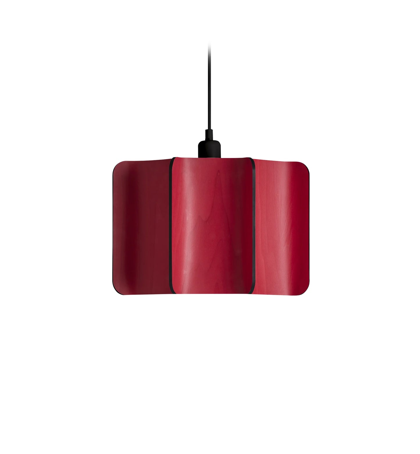 Wood large suspension lamp. red  Wood Suspended light. suspension lighting For Industrial Interios 