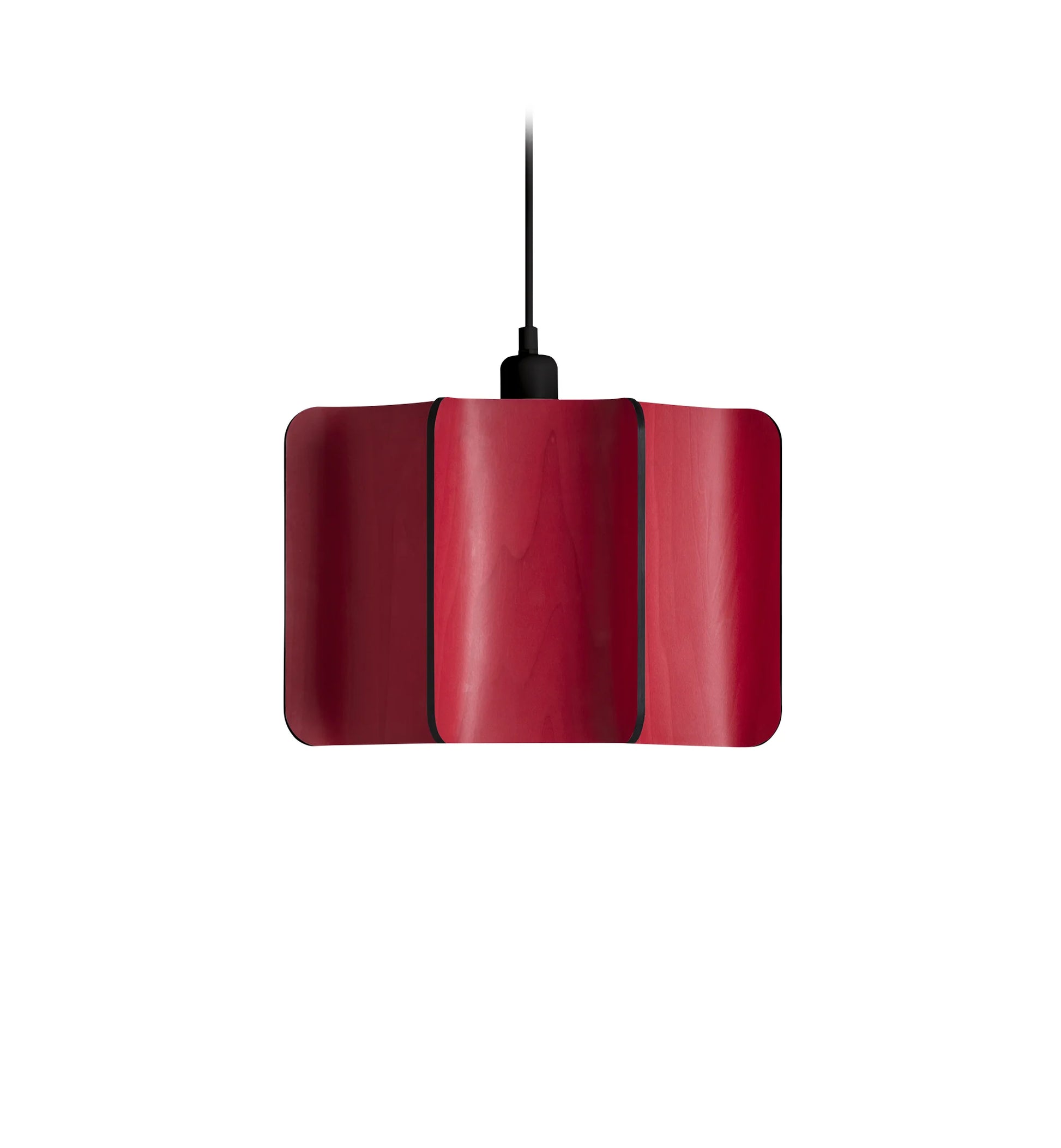 Wood large suspension lamp. red  Wood Suspended light. suspension lighting For Industrial Interios 