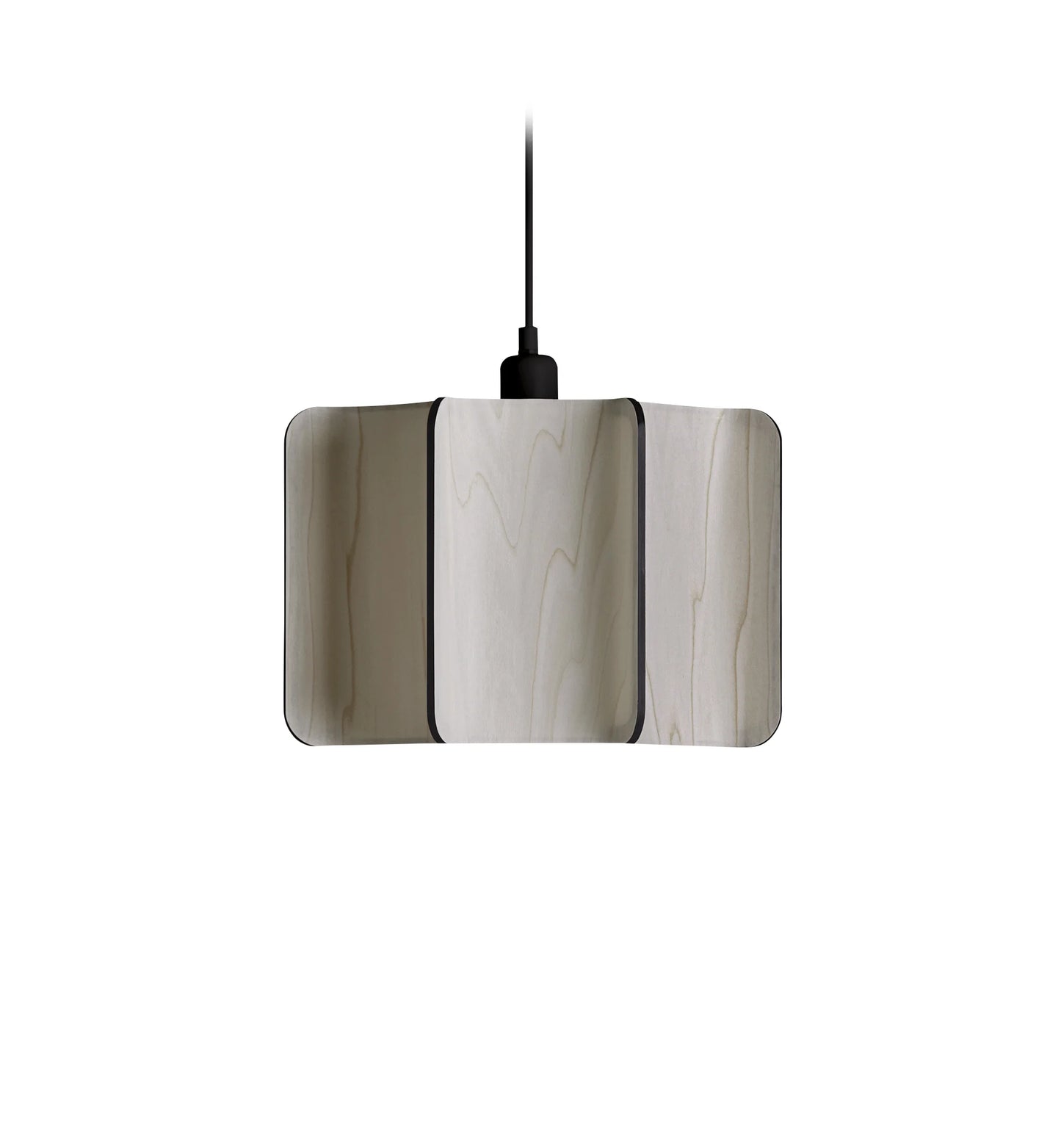 Wood large suspension lamp. Grey  Wood Suspended light. suspension lighting For Industrial Interiors