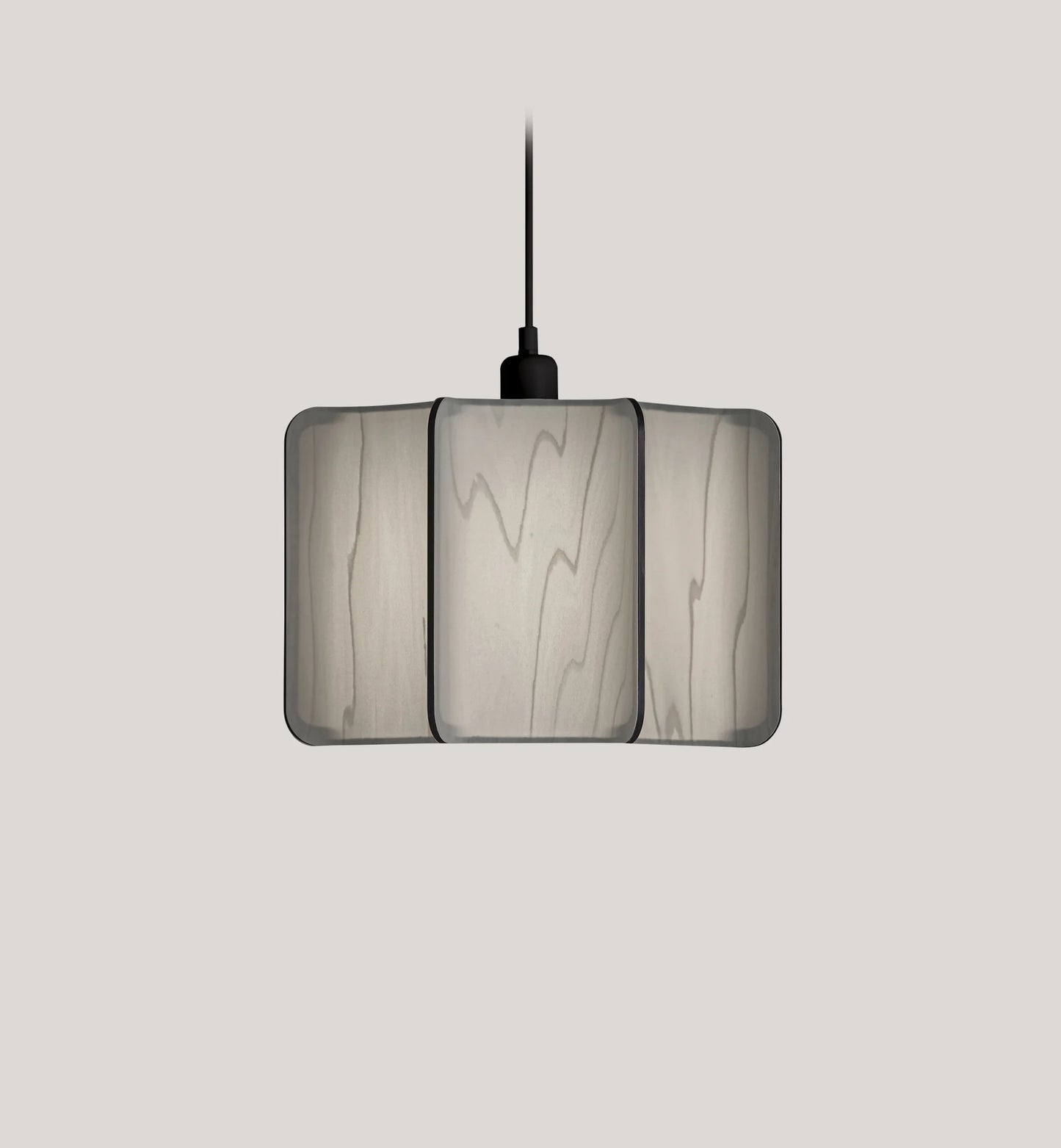 Wood large suspension lamp. Grey  Wood Suspended light. suspension lighting For Industrial Interiors