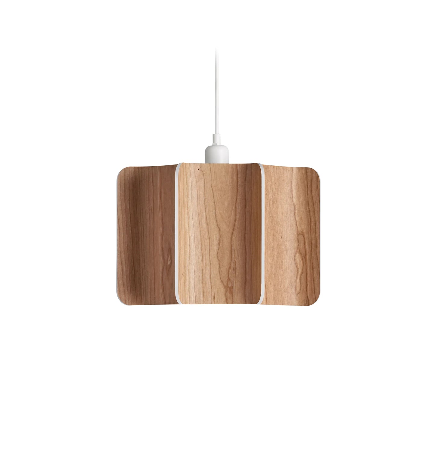 Wood large suspension lamp. cherry Wood Suspended light. suspension lighting For Contemporary